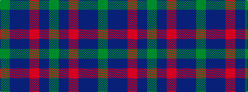 idealised woven sample of pattern GBBRBG