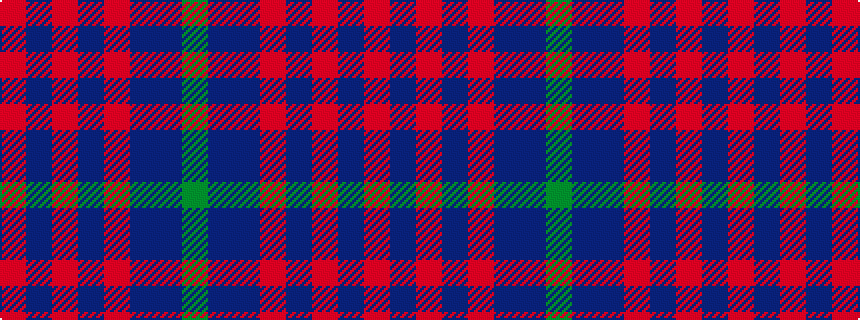 idealised woven sample of pattern GBBRBRBR