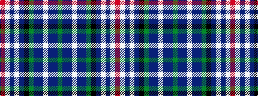idealised woven sample of pattern GBBWBBGKBWBWR