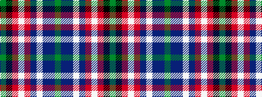 idealised woven sample of pattern GBBWBRWRKG