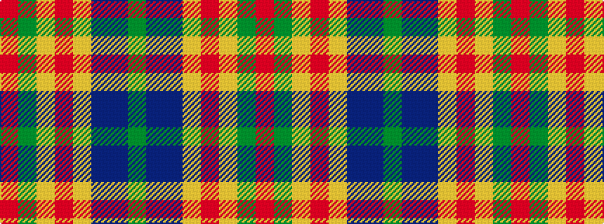 idealised woven sample of pattern GBBYRYGR