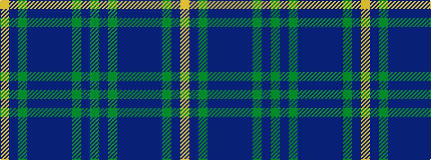 idealised woven sample of pattern GBGBBBBBGBY
