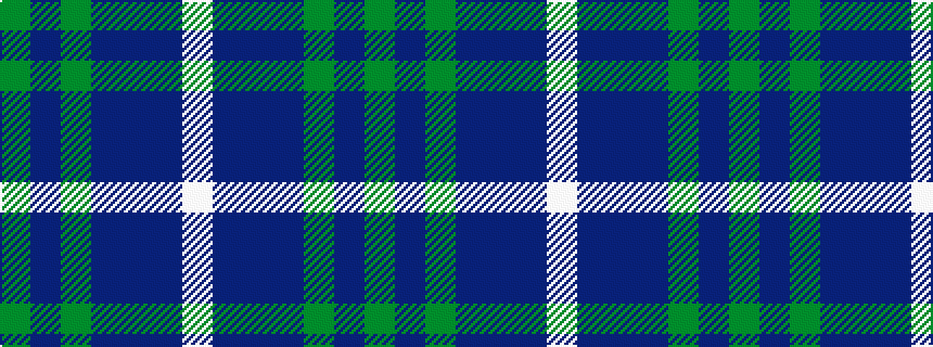 idealised woven sample of pattern GBGBBBW