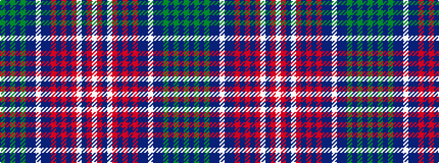 idealised woven sample of pattern GBGBGBBWBBRBRBRWBRW