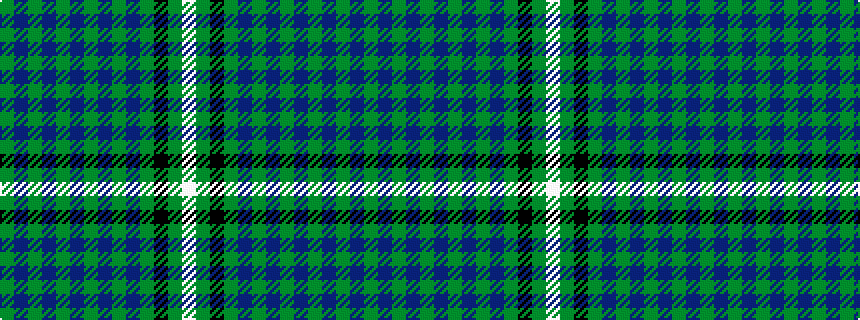 idealised woven sample of pattern GBGBGBGBGBGKGW