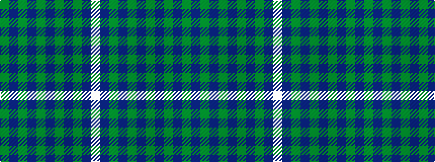 idealised woven sample of pattern GBGBGBGBGBW