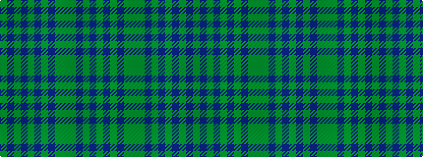 idealised woven sample of pattern GBGBGBGBGGGBGBG