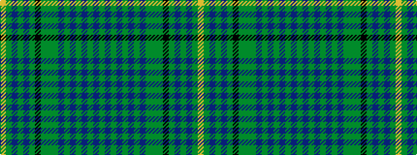 idealised woven sample of pattern GBGBGBGBGGGKGBGBGY