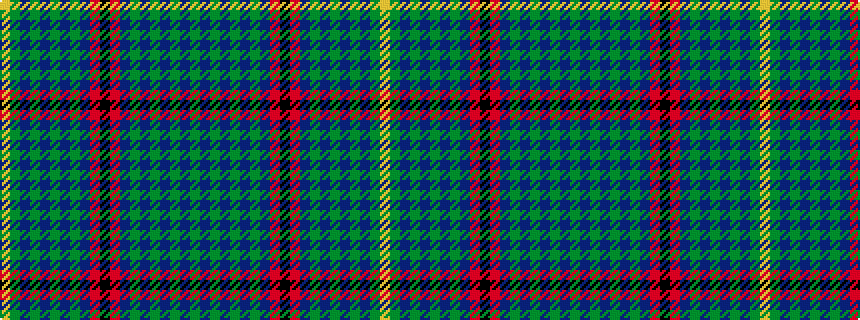 idealised woven sample of pattern GBGBGBGBRKRBGBGBGBGY