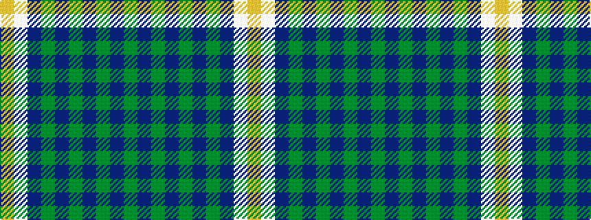 idealised woven sample of pattern GBGBGBGBWY