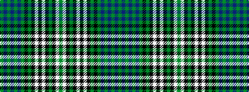 idealised woven sample of pattern GBGBGBGKGKWKWKGKWG