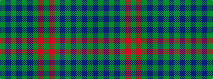 idealised woven sample of pattern GBGBGBGRG