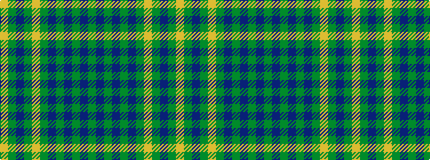 idealised woven sample of pattern GBGBGBGYGBGY