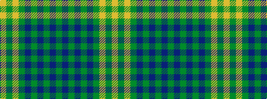 idealised woven sample of pattern GBGBGBGYGY