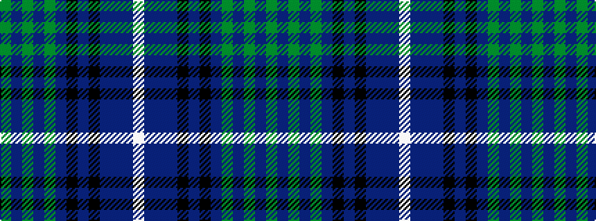 idealised woven sample of pattern GBGBGBKBKBBBW