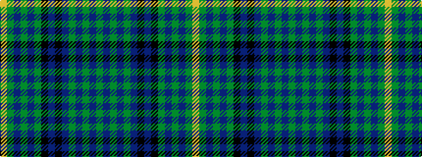 idealised woven sample of pattern GBGBGBKBKGBGBGY