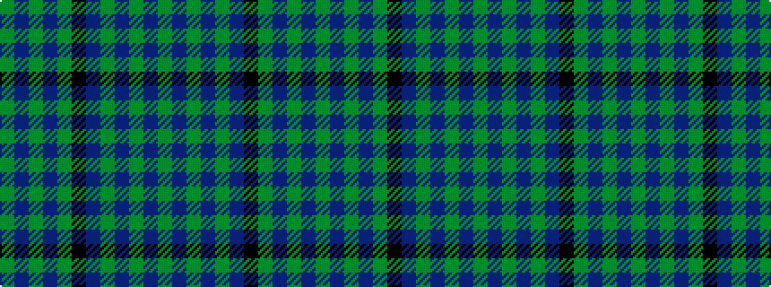 idealised woven sample of pattern GBGBGBKGBGBG