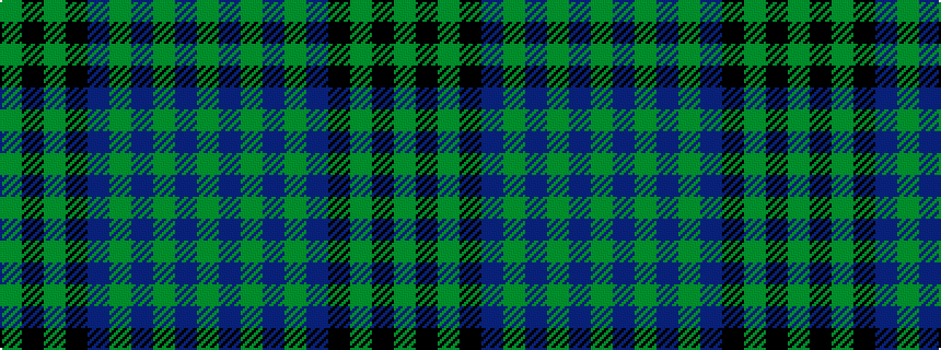 idealised woven sample of pattern GBGBGBKGKG