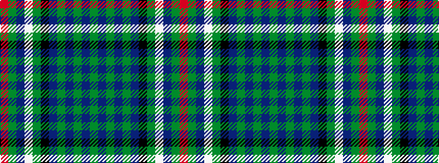 idealised woven sample of pattern GBGBGBKGWBGR