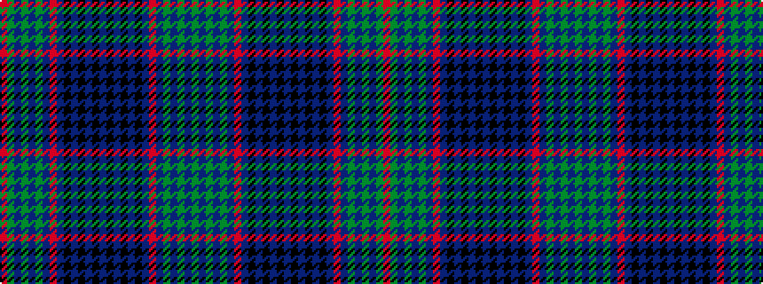 idealised woven sample of pattern GBGBGBRBKBKBKBKBKBKBRBGBGBGR