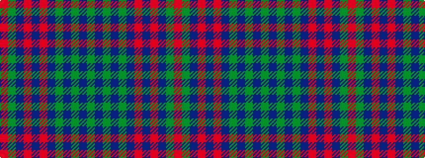 idealised woven sample of pattern GBGBGBRBRBGR