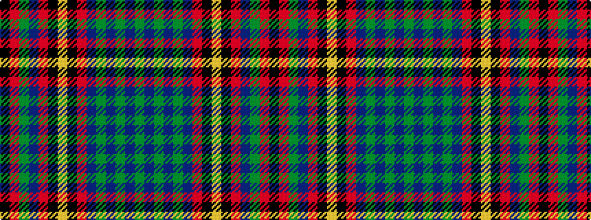 idealised woven sample of pattern GBGBGBRKYKRBGRK