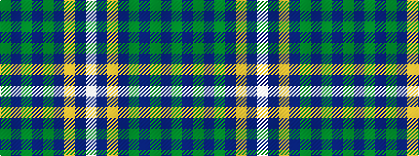 idealised woven sample of pattern GBGBGBYBW