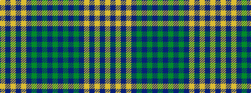 idealised woven sample of pattern GBGBGBYBYBY