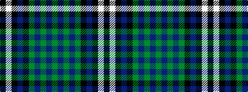 idealised woven sample of pattern GBGBGKBKWK
