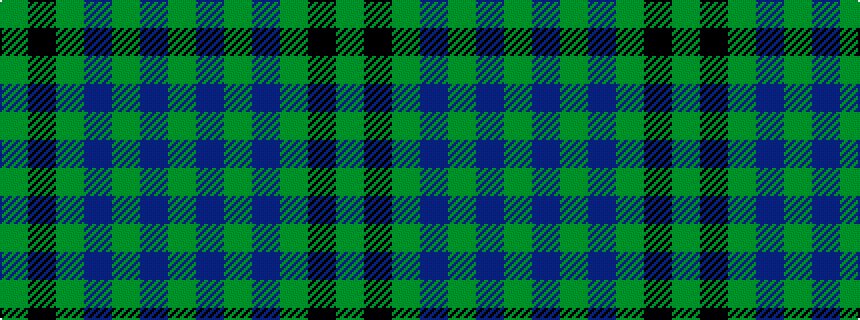 idealised woven sample of pattern GBGBGKG