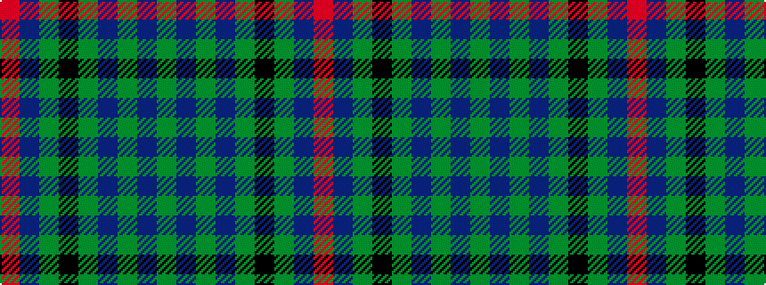 idealised woven sample of pattern GBGBGKGBR