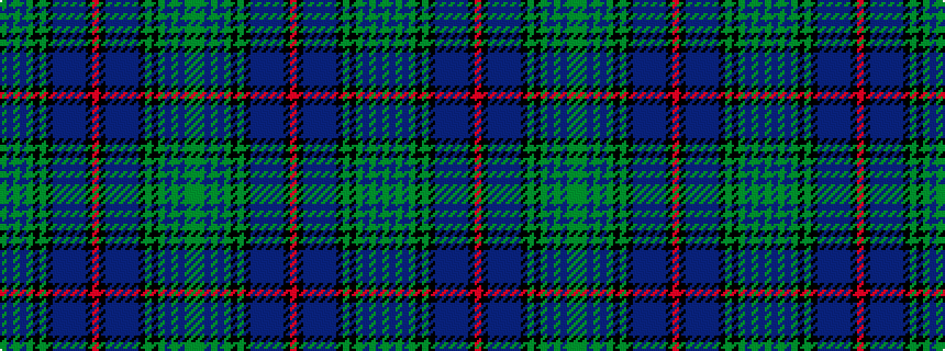 idealised woven sample of pattern GBGBGKGKBBBBBKRKBBBBBKGKGBGBGG