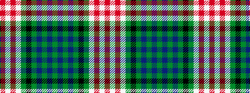 idealised woven sample of pattern GBGBGKGWRWR
