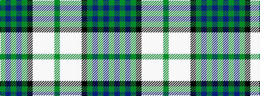 idealised woven sample of pattern GBGBGKWWWWG