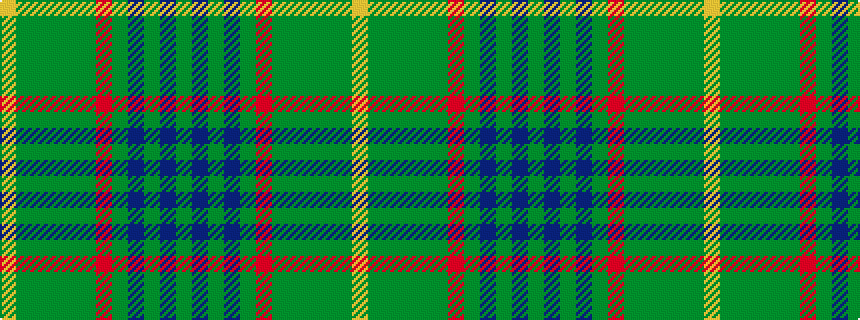 idealised woven sample of pattern GBGBGRGGGGGY