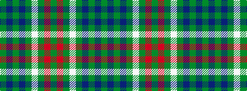 idealised woven sample of pattern GBGBGWGRG