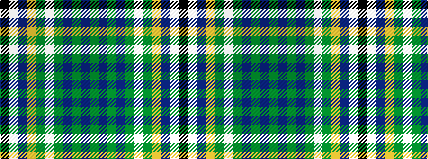 idealised woven sample of pattern GBGBGWGYBWK
