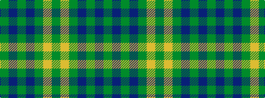 idealised woven sample of pattern GBGBGYG