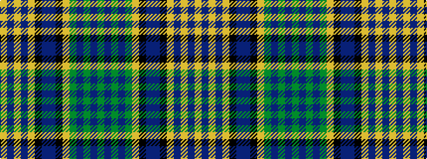idealised woven sample of pattern GBGBGYKBBKYBYBY