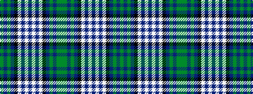 idealised woven sample of pattern GBGBKWBWBWBWKBGBGG