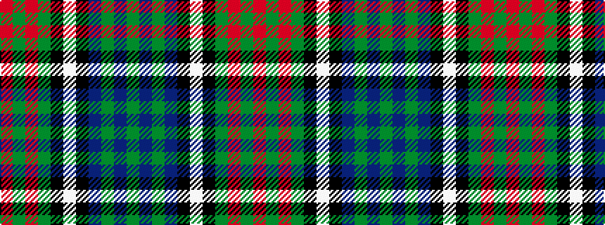 idealised woven sample of pattern GBGBKWKGRGR