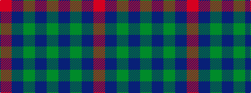 idealised woven sample of pattern GBGBR