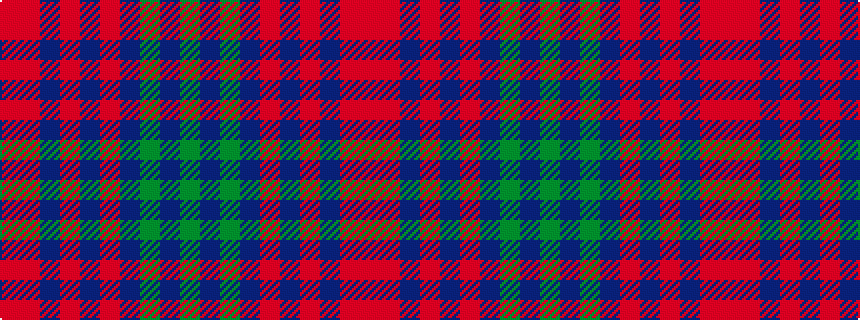 idealised woven sample of pattern GBGBRBRBRR