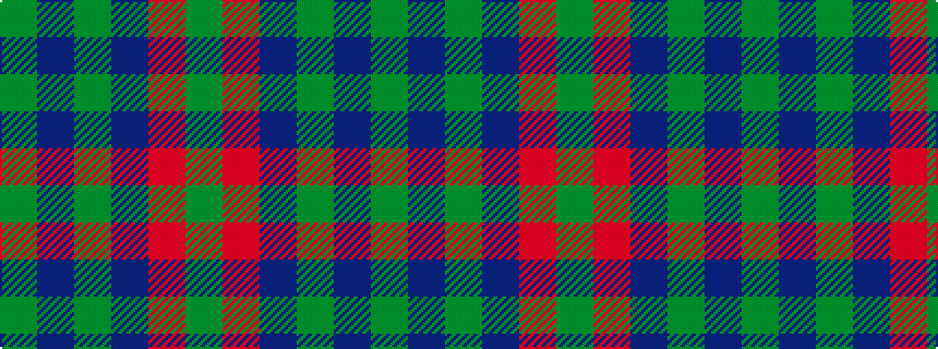 idealised woven sample of pattern GBGBRG