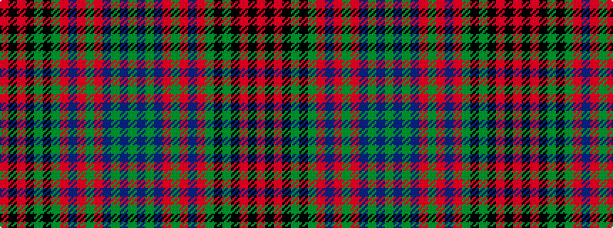 idealised woven sample of pattern GBGBRGRBRGKGKRKR
