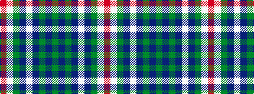 idealised woven sample of pattern GBGBWBGWR