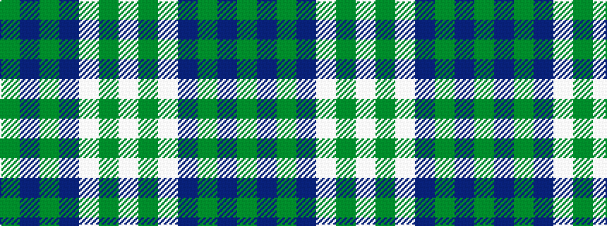 idealised woven sample of pattern GBGBWGW