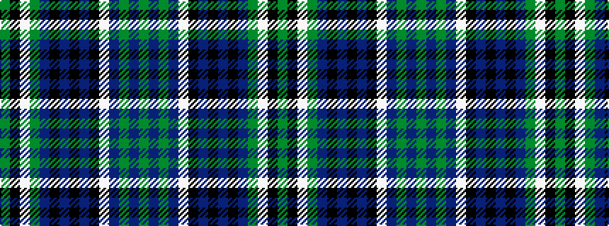 idealised woven sample of pattern GBGBWKBKBKBGWKG