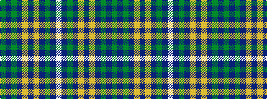 idealised woven sample of pattern GBGBYBYBGBW