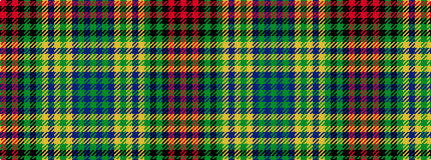 idealised woven sample of pattern GBGBYGYBYGKGKRKR